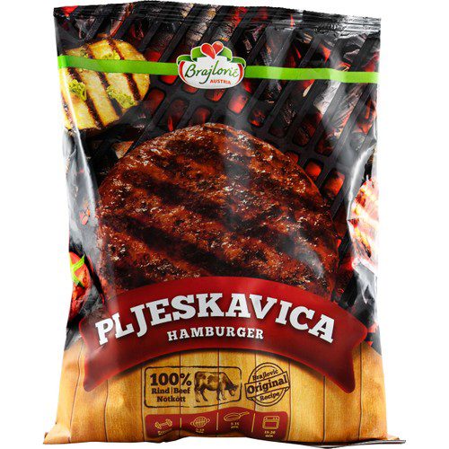 Hamburgare Pljeska Fryst 798g Brajlovic