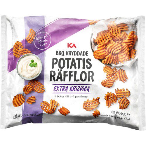Krispiga potatisräfflor Fryst 600g ICA