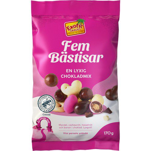 Fem Bästisar Dragerade Nötter 170g Exotic Snacks