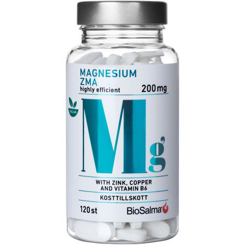 Kosttillskott Magnesium 200mg 120-p Biosalma