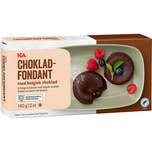 Chokladfondant Fryst 2-p 140g ICA 