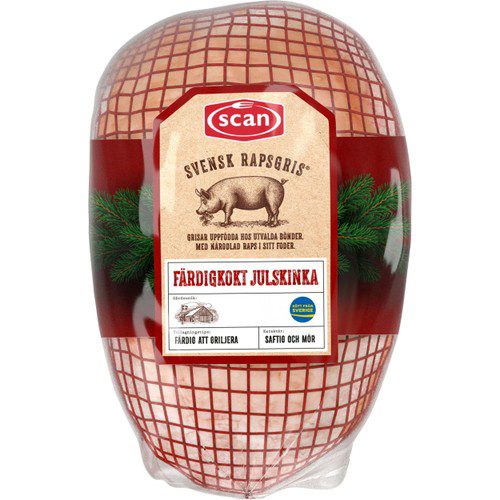 Julskinka av rapsgris Färdigkokt ca 1,8kg Scan