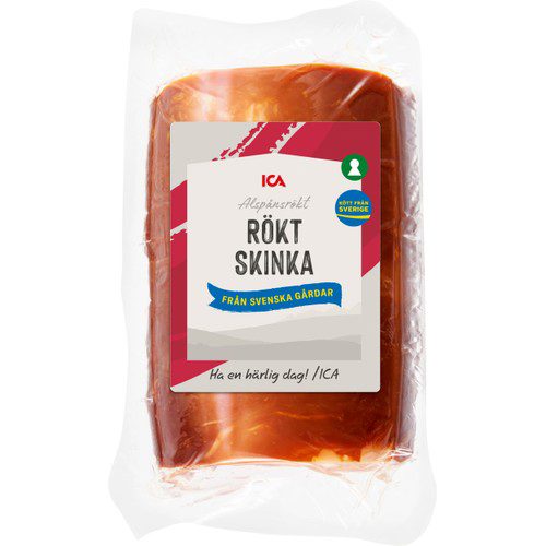 Rökt skinka bit ca 500g ICA