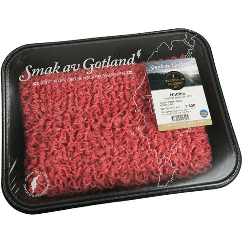 Nötfärs 12% ca 1600g Smak av Gotland