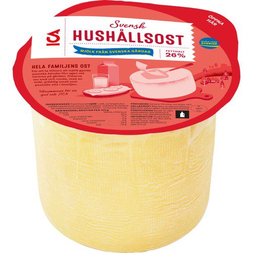 Hushållsost mild 26% ca 2,2kg ICA