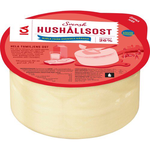 Hushållsost mild 26% ca 1,1kg ICA
