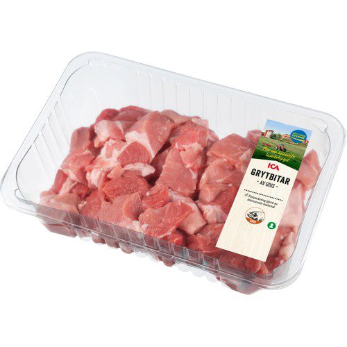 Grytbitar av gris ca 1000g ICA