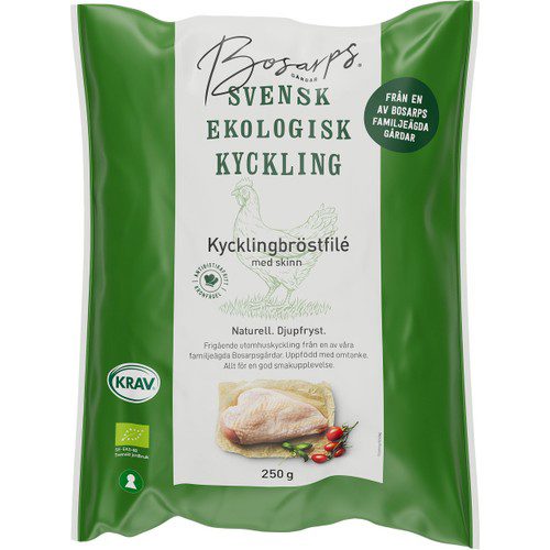 Kycklingbröstfilé EKO/KRAV Fryst 300g Bosarp 