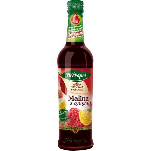Hallon & Citronsyrup 420ml Herbapol