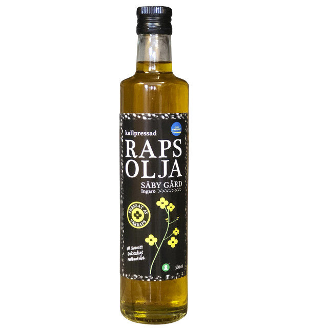 Kallpressad rapsolja 500ml Säby Gård, Ingarö | Natmat | Natmat