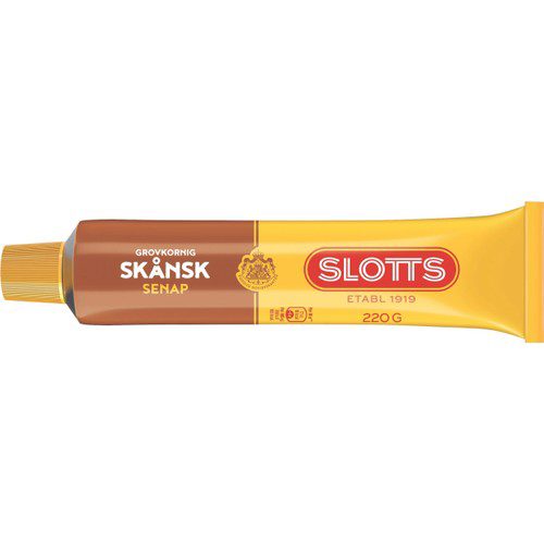 Senap Skånsk Grovkornig 220g Slotts