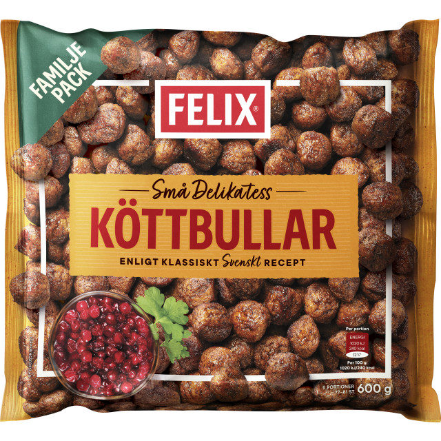 Köttbullar Små Delikatess Frysta