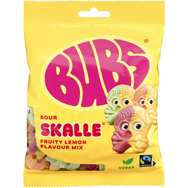 Sur Skalle 90g Bubs Godis