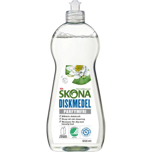 Handdiskmedel Parfymfri 650ml Miljömärkt ICA Skona