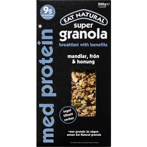 Super Granola With Protein Almonds Seeds Honey