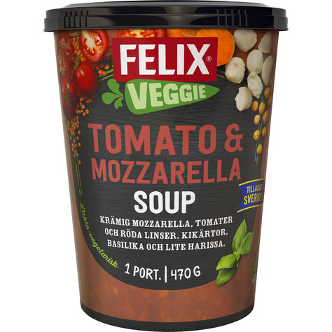 Veggie Soup Tomato & Mozzarella