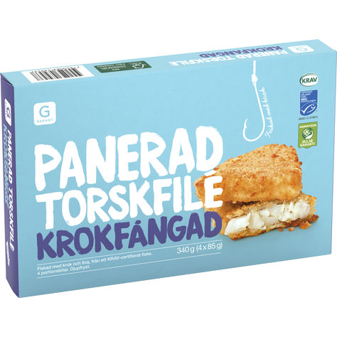 Panerad Torskfilé Fryst