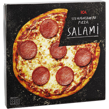 Stenugnsbakad Pizza Salami Fryst  