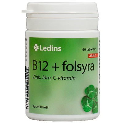 Vitamin B12+Folsyra Ledins | Nätmat