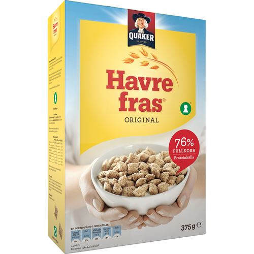 Quaker Havrefras 375 grams – Norwegian Foodstore