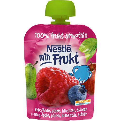 Min Frukt Äpple/Päron/Hallon/Blåbär 6Mån