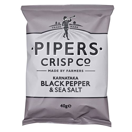 Chips Sea Salt 40 g Pipers le lot de 12