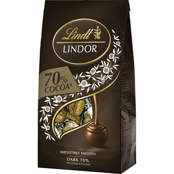 Choklad Lindor 70% Lindt, 137g