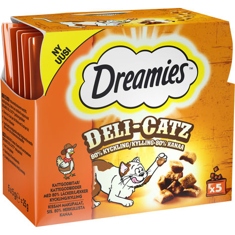 Deli Catz Kyckling Dreamies 25g N tmat