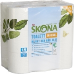 Toalettpapper 18-p Miljömärkt ICA Skona