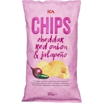 Chips Cheddar Jalapeño & Rödlök  