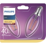 Ledlampa Kron 40W E14 2-Pack Philips