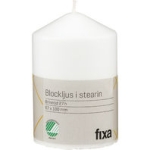 Blockljus Stearin Vit