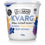 Kvarg Blåbär-Vaniljsmak 0,2%