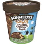 Glass Topped Chocolate Caramel Cookie Dough  Ben & Jerry
