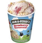Glass Strawberry Cheesecake Ben & Jerrys