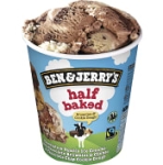 Glass Chocolate & Vanilla Half Baked  Ben & Jerrys