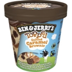 Glass Topped Salted Caramel Brownie  Ben & Jerrys