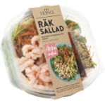 Räksallad Sweet Chilidressing Och Rödkål  