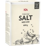 Salt Finkornigt med Jod 600g ICA