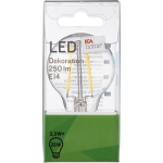 LED-lampa filament Klot 2,3W 250lm E14 ICA Home