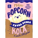 Mikropopcorn Extra Stora Kola