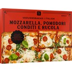 Familjepizza Mozzarella Tomat	Fryst