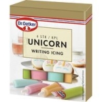 Unicorn Writing Icing