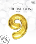 Folieballong Guld 9 100Cm
