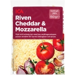 Riven Cheddar/Mozzarella 28% 150g ICA