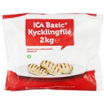 Kycklingfilé Fryst 2kg ICA Basic