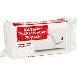 Oparfymerade Tvättservetter 72-p ICA Basic