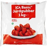 Jordgubbar Fryst 1kg ICA Basic