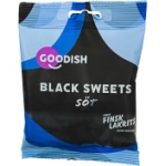 Godis Sötlakrits Black Sweets