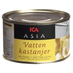Skivade Vattenkastanjer I Vatten